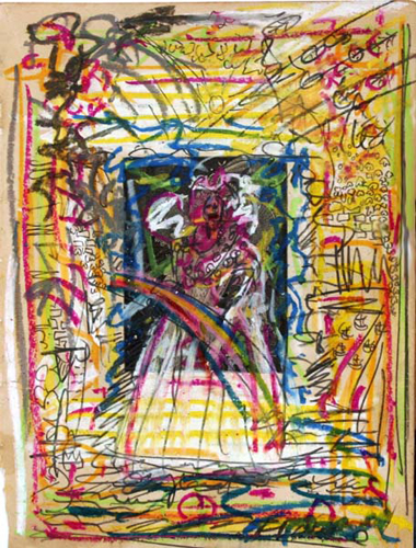 Bess- Oil Pastel and Pencil on Paper_12x9 in_ 2009